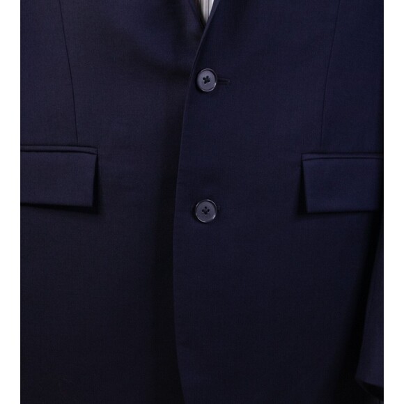 Mens Ryan Seacrest Blue Blazer Sport Coat Sport Jacket Wool 40L Men Button Suits - Picture 7 of 13